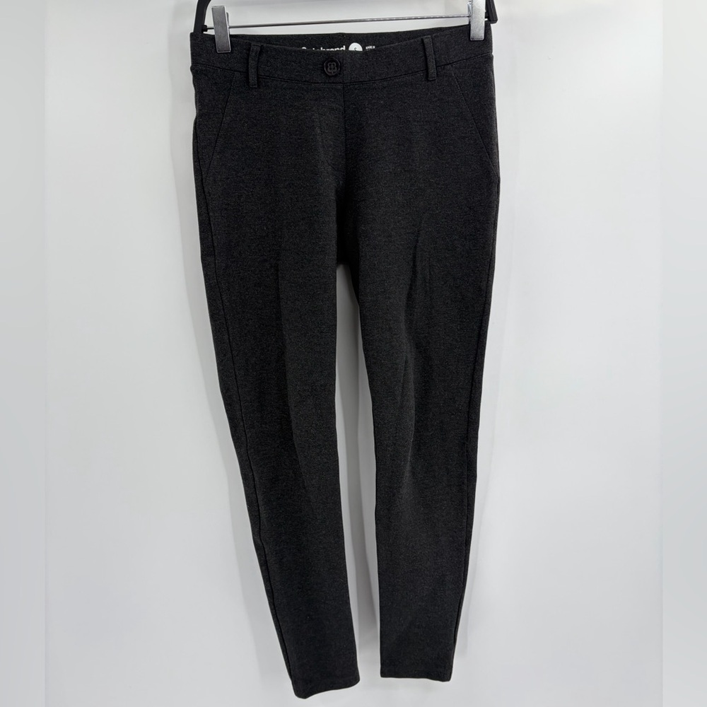 Betabrand Charcoal Gray Ponte career work Knit Ankle pants Pants size small